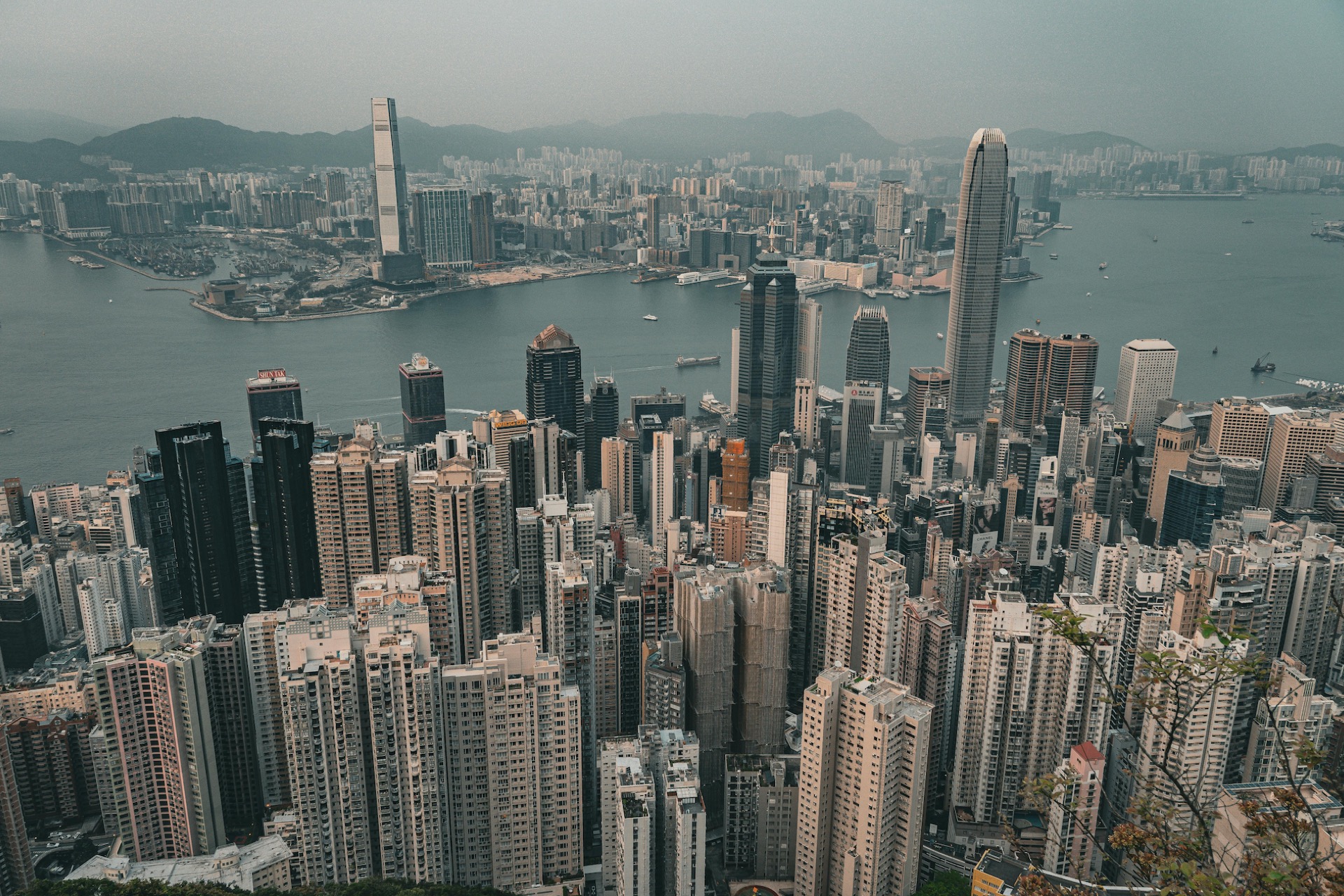 Modern Hong Kong Skyline