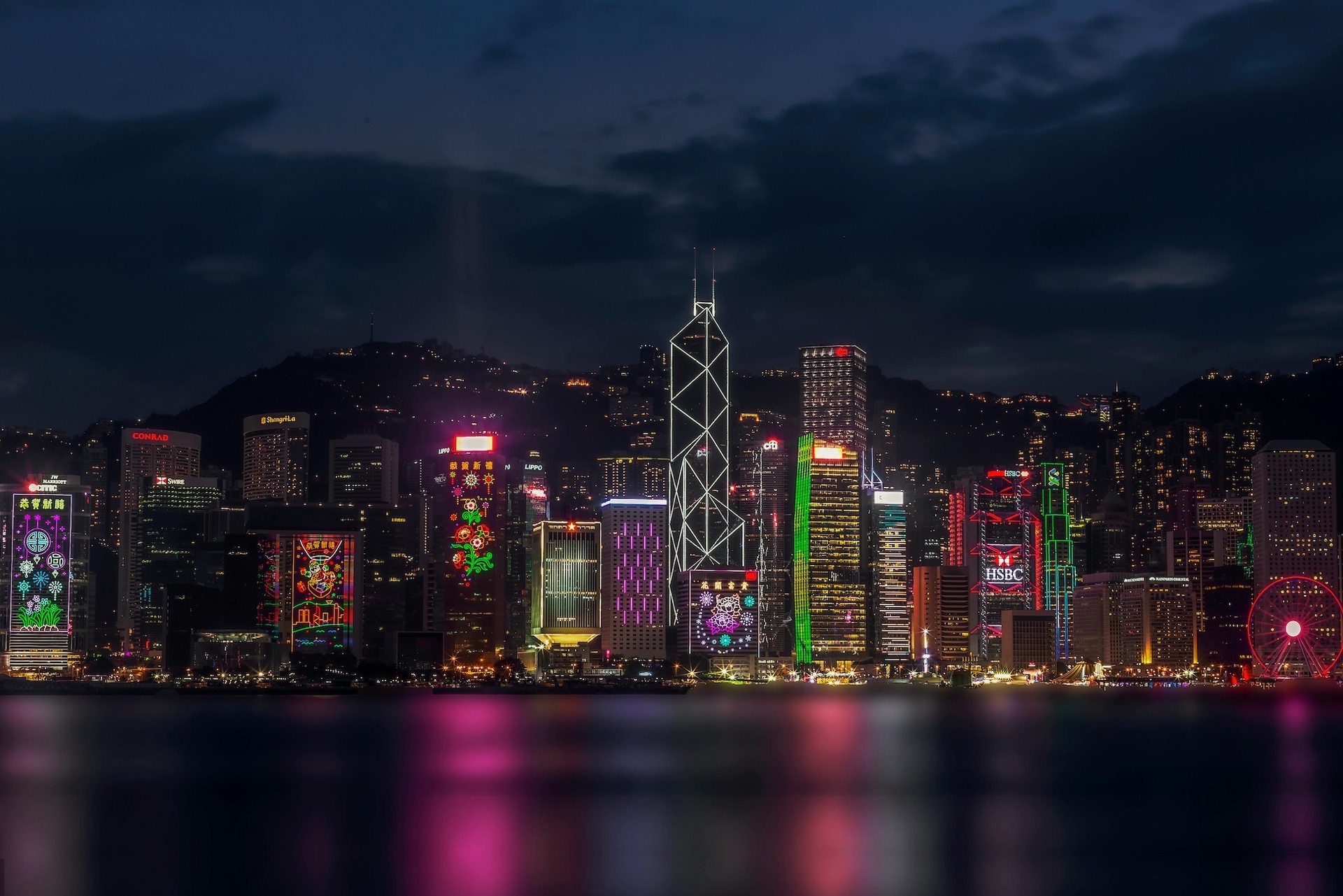 Hong Kong Victoria Harbour and Skyline